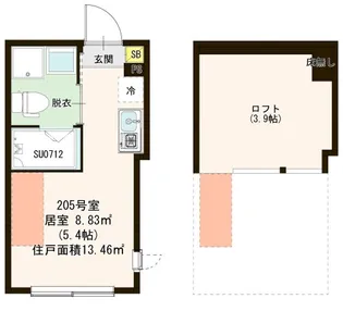 ハーモニーテラス春日町III【2階】の間取り