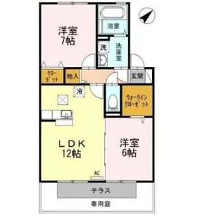 リビングタウン宇多津東 C棟【1階】の間取り