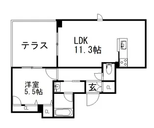 Saphir【1階】の間取り