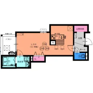 F+style狭山・池尻中2号館【3階】の間取り