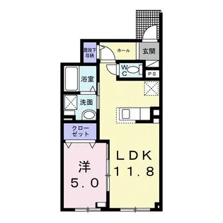 ルーエ【1階】の間取り