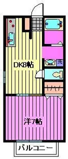 オータムMハイツ【1階】の間取り