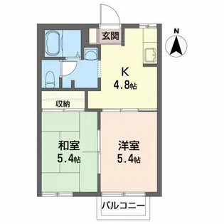グレースA【2階】の間取り