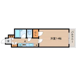 グランカーサ仙台五橋【4階】の間取り