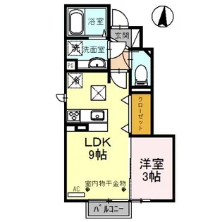 F. クレオ【1階】の間取り