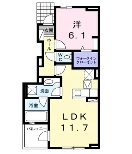 愛知県名古屋市緑区作の山町【アパート】の間取り