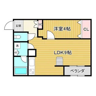 ジョイフル福田【4階】の間取り