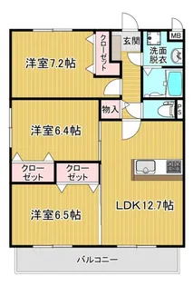 ピュアサファイアII【2階】の間取り