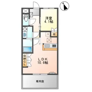 ウルノアパートメントハウス796【1階】の間取り