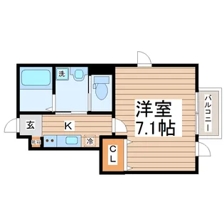 マノアーレ六丁の目II【1階】の間取り