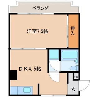 ルミウス黄金【5階】の間取り