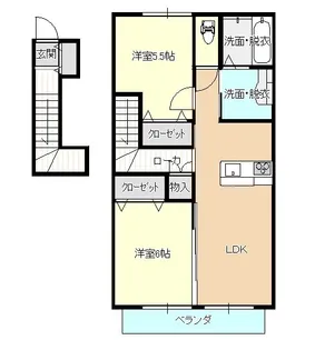 ソレイユ【2階】の間取り