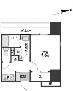 レピュア赤羽マークイースト【5階】の間取り