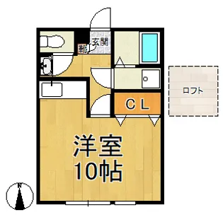 エスパシオ【2階】の間取り