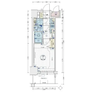 エステムコート名古屋グロース【10階】の間取り