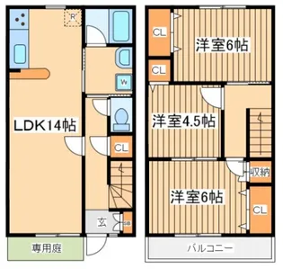 神奈川県横浜市都筑区荏田東2【一戸建】の間取り
