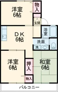 クレールA【2階】の間取り
