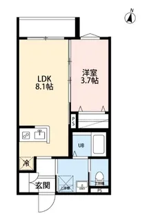 yui terraceII【2階】の間取り