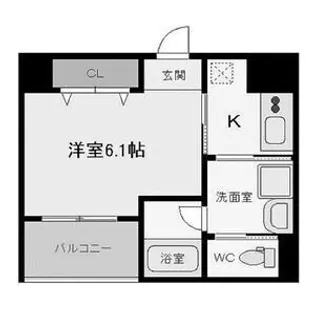 ラメール諏訪森【6階】の間取り
