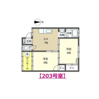 パールハイツ【2階】の間取り