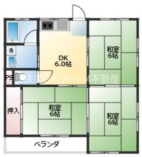 第2コアサンハイツ【2階】の間取り
