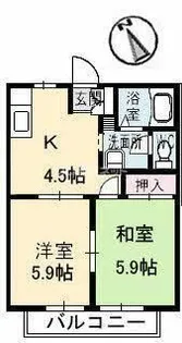 ラ・メール【2階】の間取り