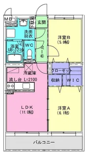(仮称)日吉台マンション【2階】の間取り