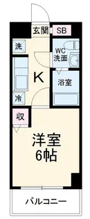 レアレジデンス稲毛【2階】の間取り