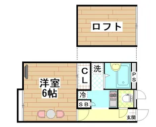 レオパレス三葉【2階】の間取り