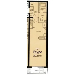 ロアール早稲田の間取り