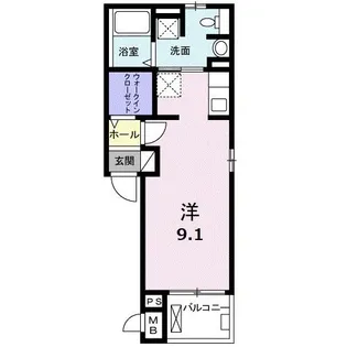 プリムヴェール I【2階】の間取り