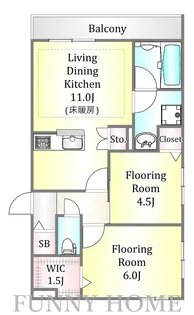 東京都品川区小山4【マンション】の間取り