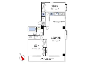 グランドキャッスル学芸大【1階】の間取り