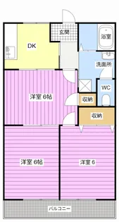 バームハイツ【3階】の間取り