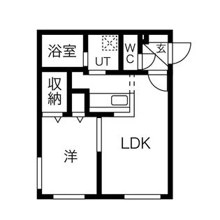 クーデクール北円山【3階】の間取り
