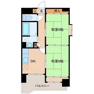 ベルソーレ木ノ下【9階】の間取り