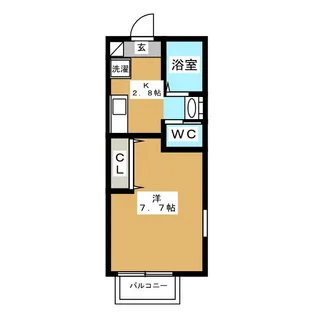 イデアル中野木【2階】の間取り