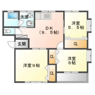 チェリーヒルズB【2階】の間取り