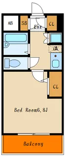 メゾンドアルカディア【4階】の間取り