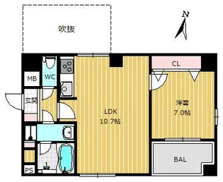 東京都渋谷区笹塚3【マンション】の間取り