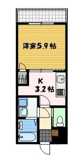 グラッチェ目覚【6階】の間取り