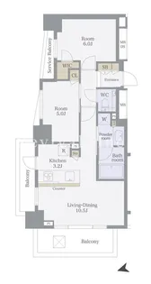 セントラルレジデンス西早稲田【6階】の間取り