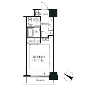 エルスタンザ白金【6階】の間取り