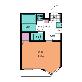 ディアコート綱島【1階】の間取り