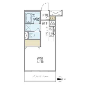 メゾンベール南麻布【5階】の間取り