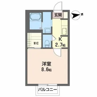 ディア・コート高松【2階】の間取り