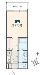 MELDIA入間市III【1階】の間取り