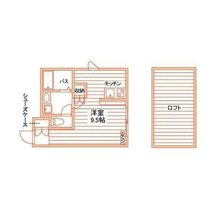 メゾン佛欄西A【2階】の間取り