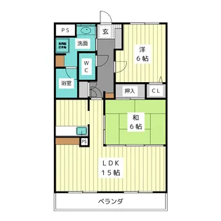 バローネ八雲【4階】の間取り