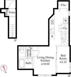 ウッドクレスト羽田レジデンス【2階】の間取り